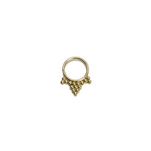 Brass Piercing Septum golden Nose Ring Tribal Ethno Boho Option 3