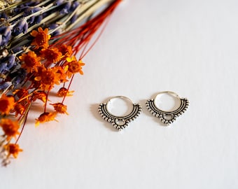 Ethno Ohrringe Silber Septum Boho Creolen