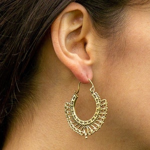 Earring Brass Hoops image 2