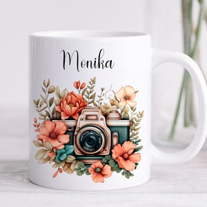 Cup retro camera personalized | Ceramic cup | individual gift | Birthday
