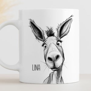 Tasse Esel personalisiert | Keramiktasse | individuelles Geschenk |  Geburtstag