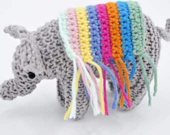 Crochet Elephant amigurumi, Nursery decoration