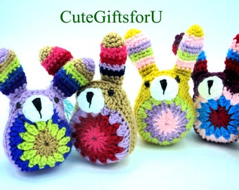 Crochet Easter bunny, Easter stuffers Crochet Easter gifts Bunny Crochet Cozy Easter decorations small gift Easter gift Free Shipping