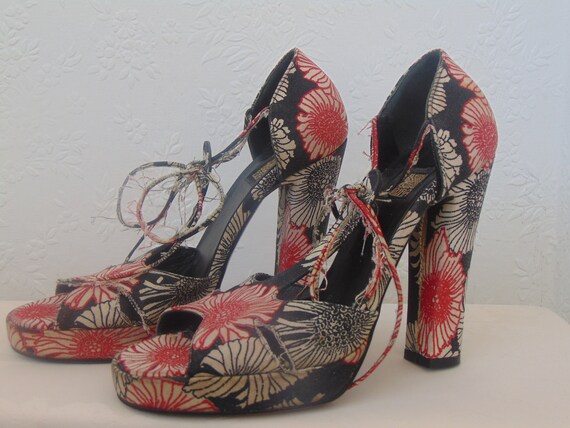 Iconic Vintage 60's / 70's BIBA Platform Shoes / S