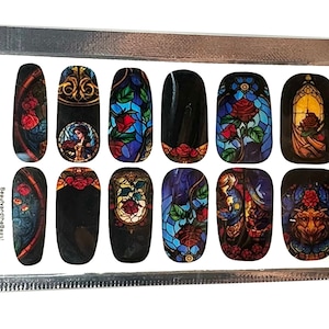 Beauty and The Beast Nail Wraps