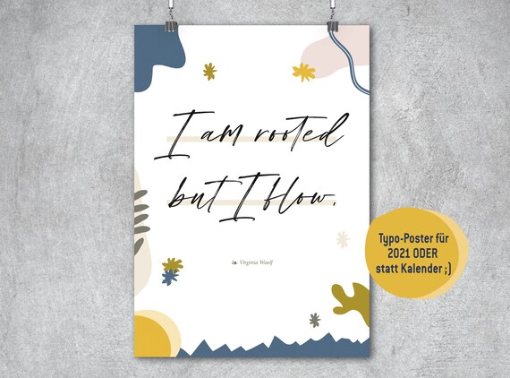 Wall Kalender A2 Across 2021 40 Of The Proceeds Will Be Etsy typo kalender 2021 a2