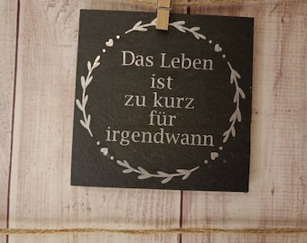 Small slate plaque # nameplate # door sign # garden # personalized # saying # gift ideas
