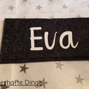 Glasses garage glasses case made of felt with name, personalized souvenir, gift idea, grandma grandpa mom dad