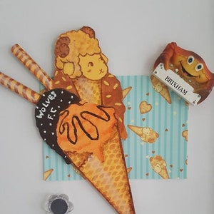 MTO Kawaii ice cream cone fridge magnet