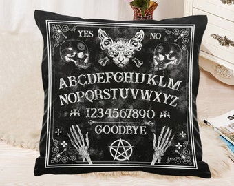 18x18 Esoterica Pagan & Witch Spirit Board Seeing Eye Weirdo Planchette Throw Pillow Multicolor 18x18 Esoterica Pagan & Witch Spirit Board Seeing Eye Weirdo Planchette Throw Pillow Multicolor