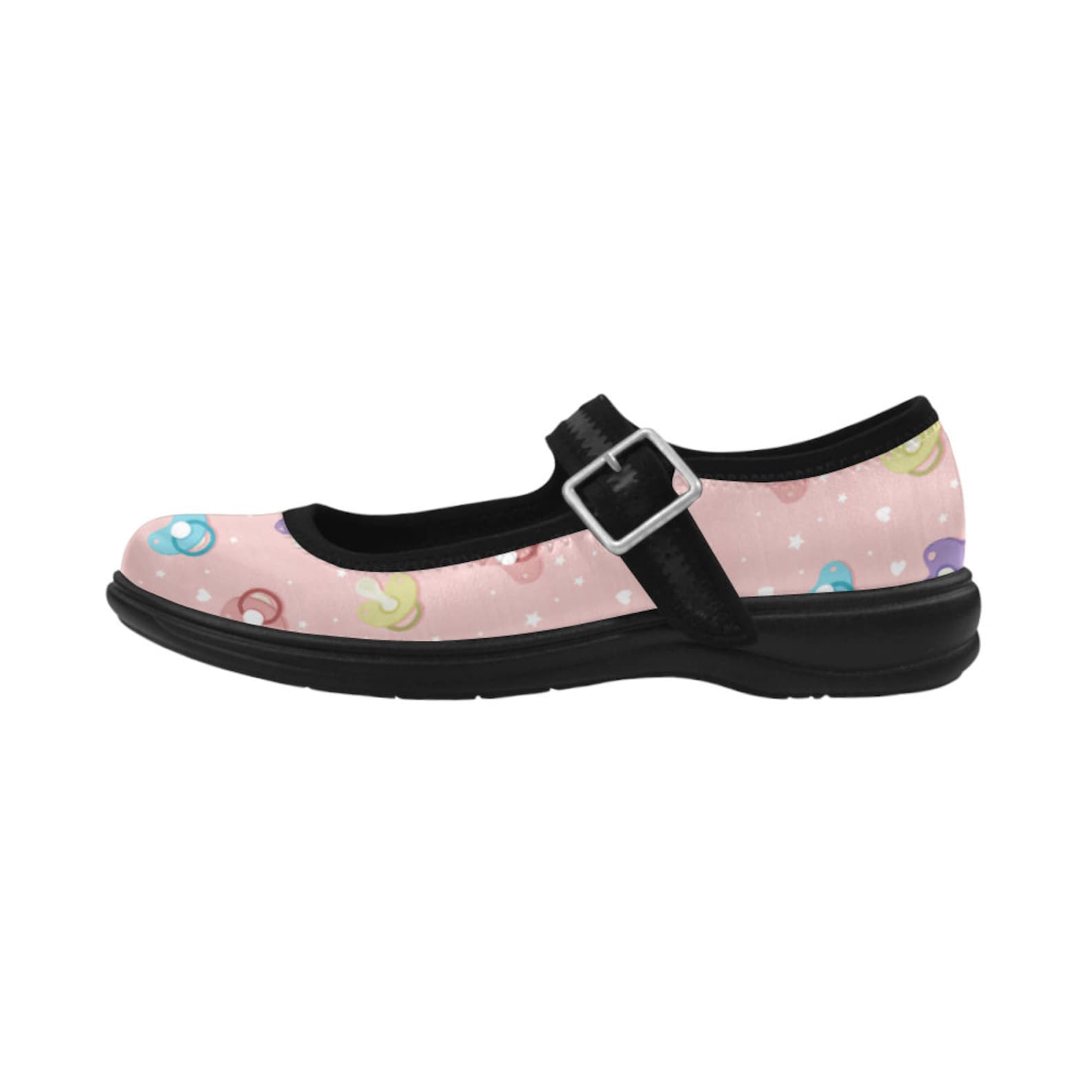 ddlg shoes - pastel shoes - kawaii shoes - abdl - ddlg pink ballet shoes - ddlg pacifier - yami kawaii