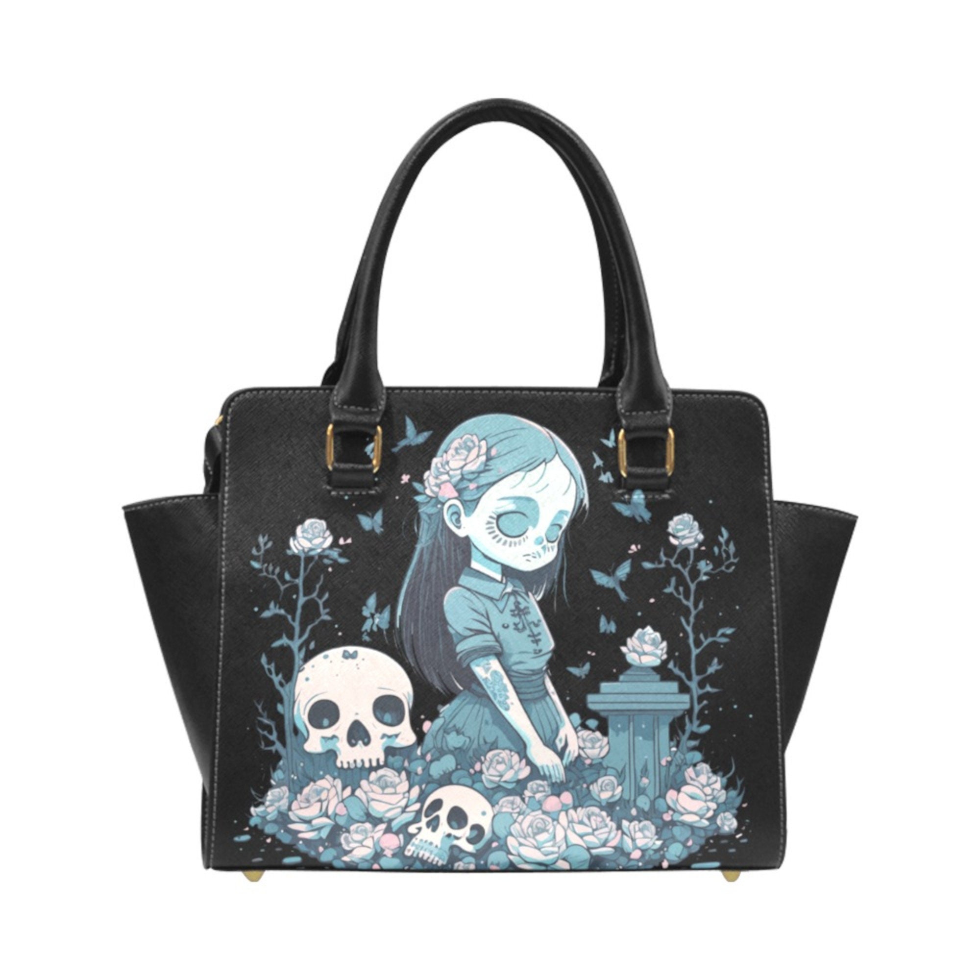 Skull Purse Bag with Gold Chain – Deadly Girl