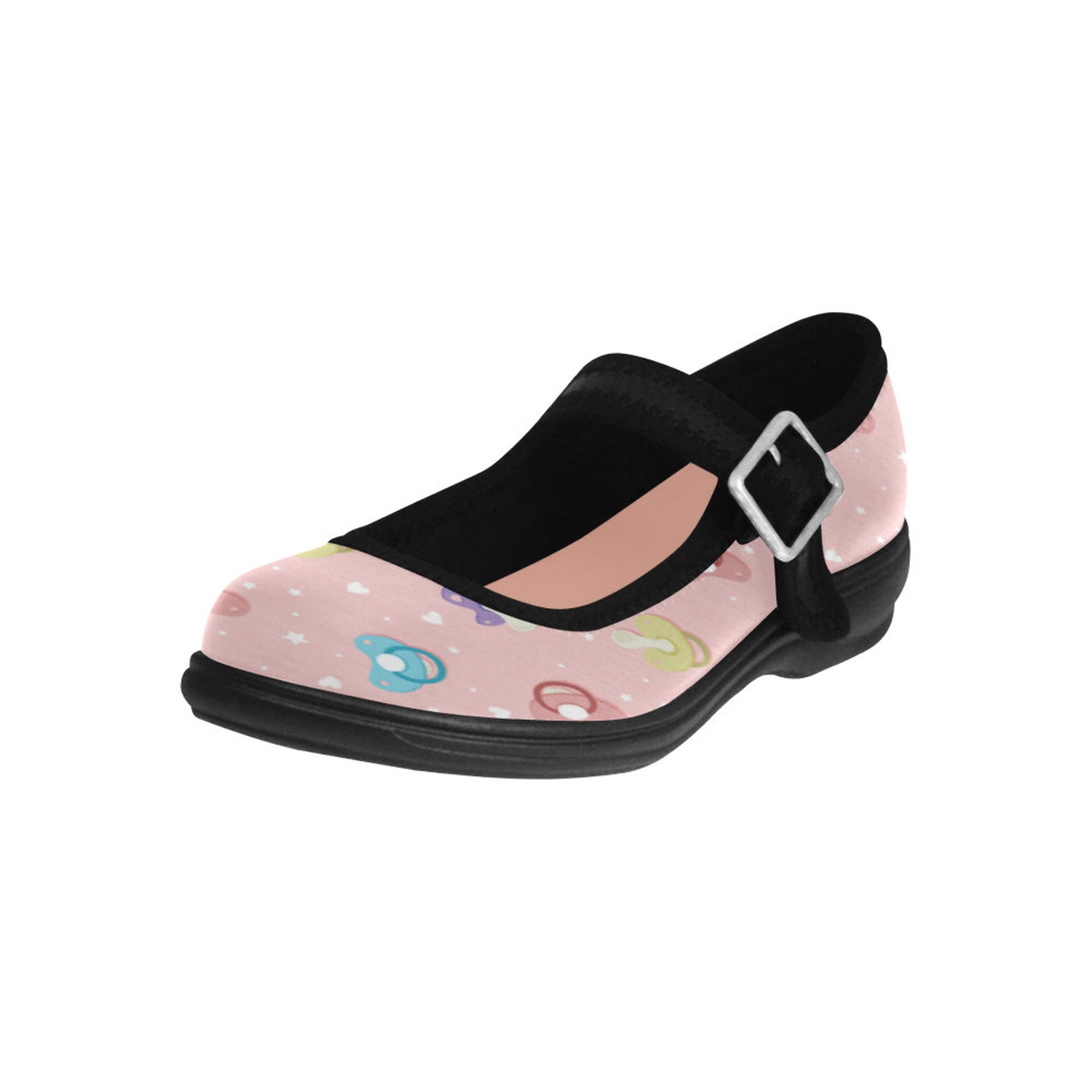 ddlg shoes - pastel shoes - kawaii shoes - abdl - ddlg pink ballet shoes - ddlg pacifier - yami kawaii