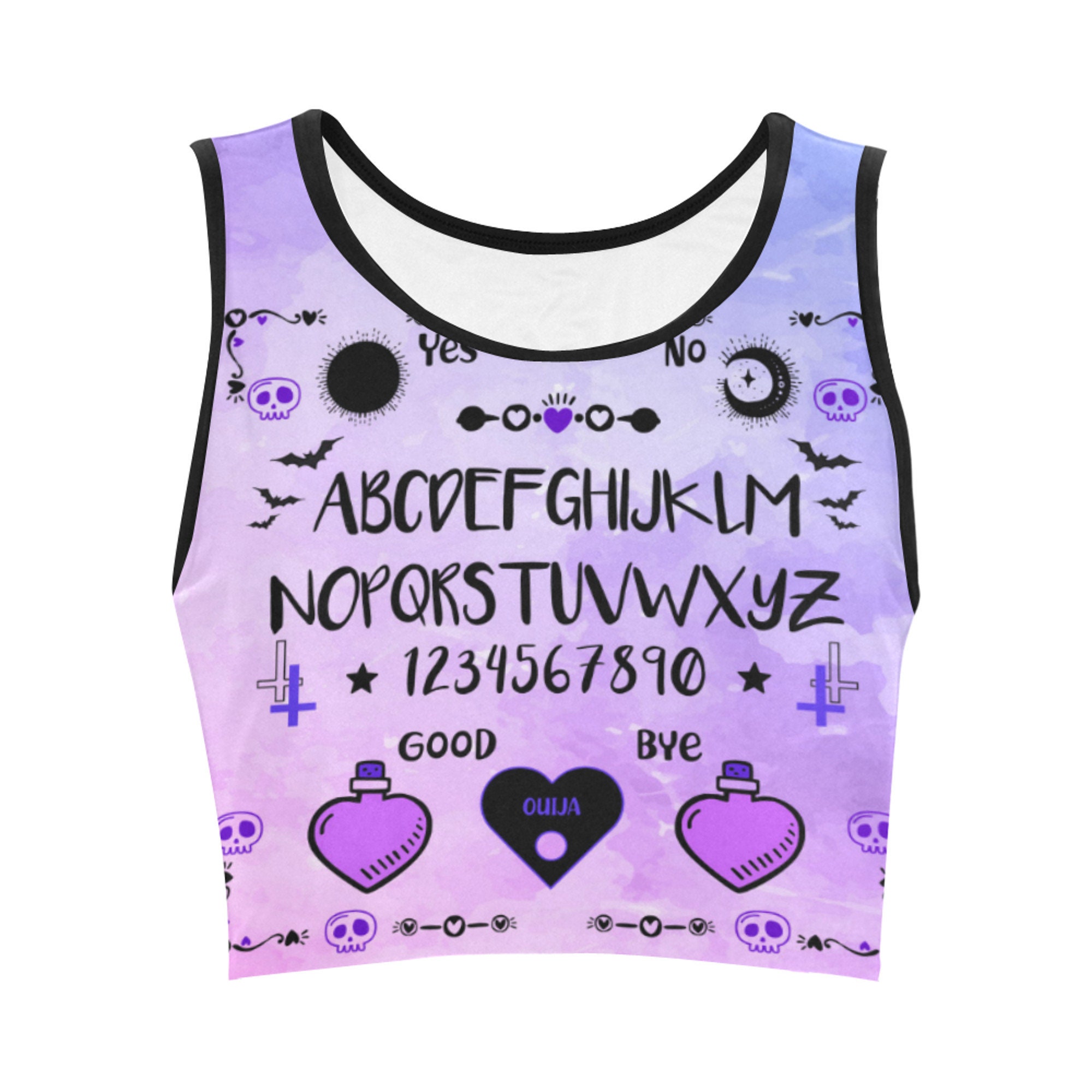 Pastel Goth Crop Top Ouija Board Spirit Board Ouija Board - Etsy