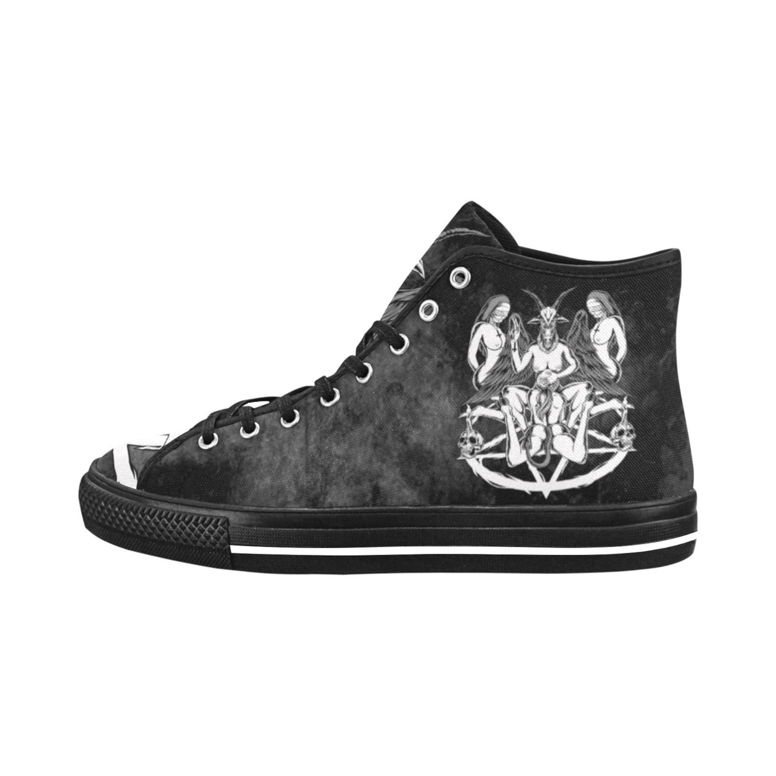 Baphomet shoes Skulls Gothic men shoes Satanic shoes | Etsy