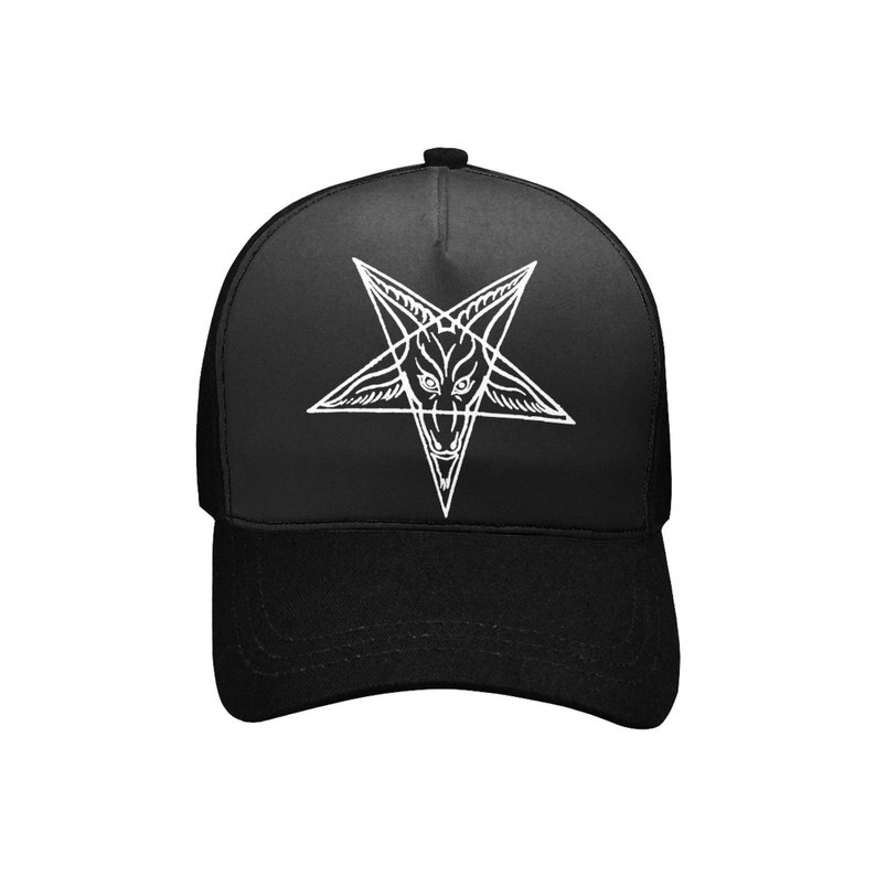 Satanic Baphomet Baseball Cap Satanic Clothing Baphomet - Etsy