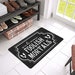 Gothic doormat - Gothic home decor - Spooky - Halloween doormat - Halloween decor - Indoor or outdoor doormat - Welcome foolish mortals 