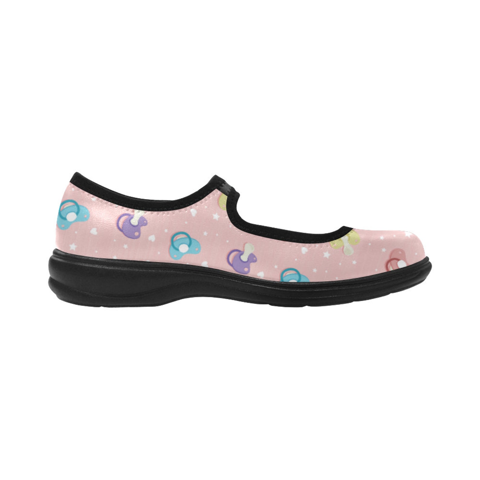 ddlg shoes - pastel shoes - kawaii shoes - abdl - ddlg pink ballet shoes - ddlg pacifier - yami kawaii