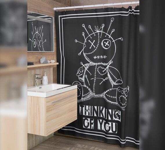 Goth Shower Curtain Gothic Home Décor Goth Bathroom Décor Etsy