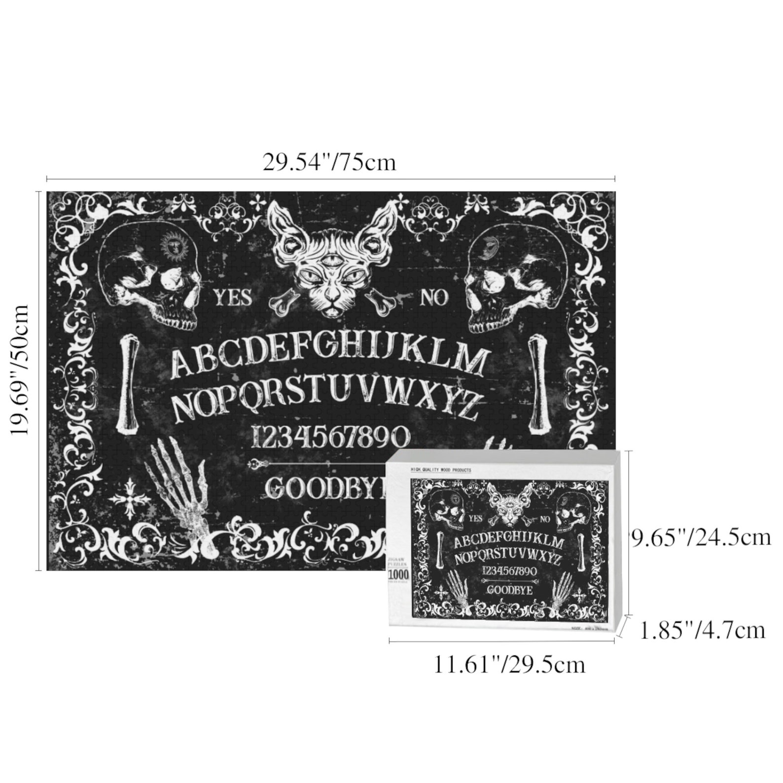Ouija Board Puzzle Gothic Puzzle Goth Gift Gothic Home Etsy