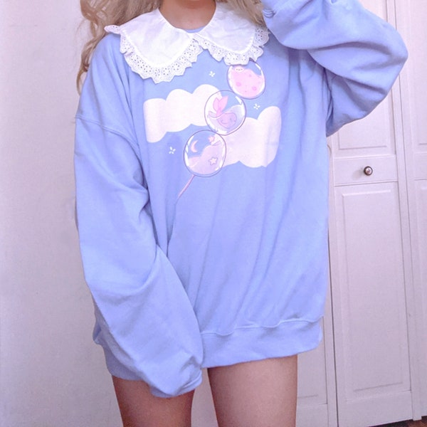 Kawaii Fashion Sweater Whimsical Winter Acrylic Enchantment Sweater main image 1