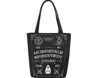 Ouija board - Goth Tote bag - Gothic purse - Gothic bag - Ouija tote bag - Goth bag - Halloween witch witchcraft tote bag