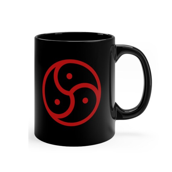 BDSM - Bdsm mug - Dominant - BDSM Master gift - Fetish - Bdsm coffee mug - Black mug - Bdsm triskele