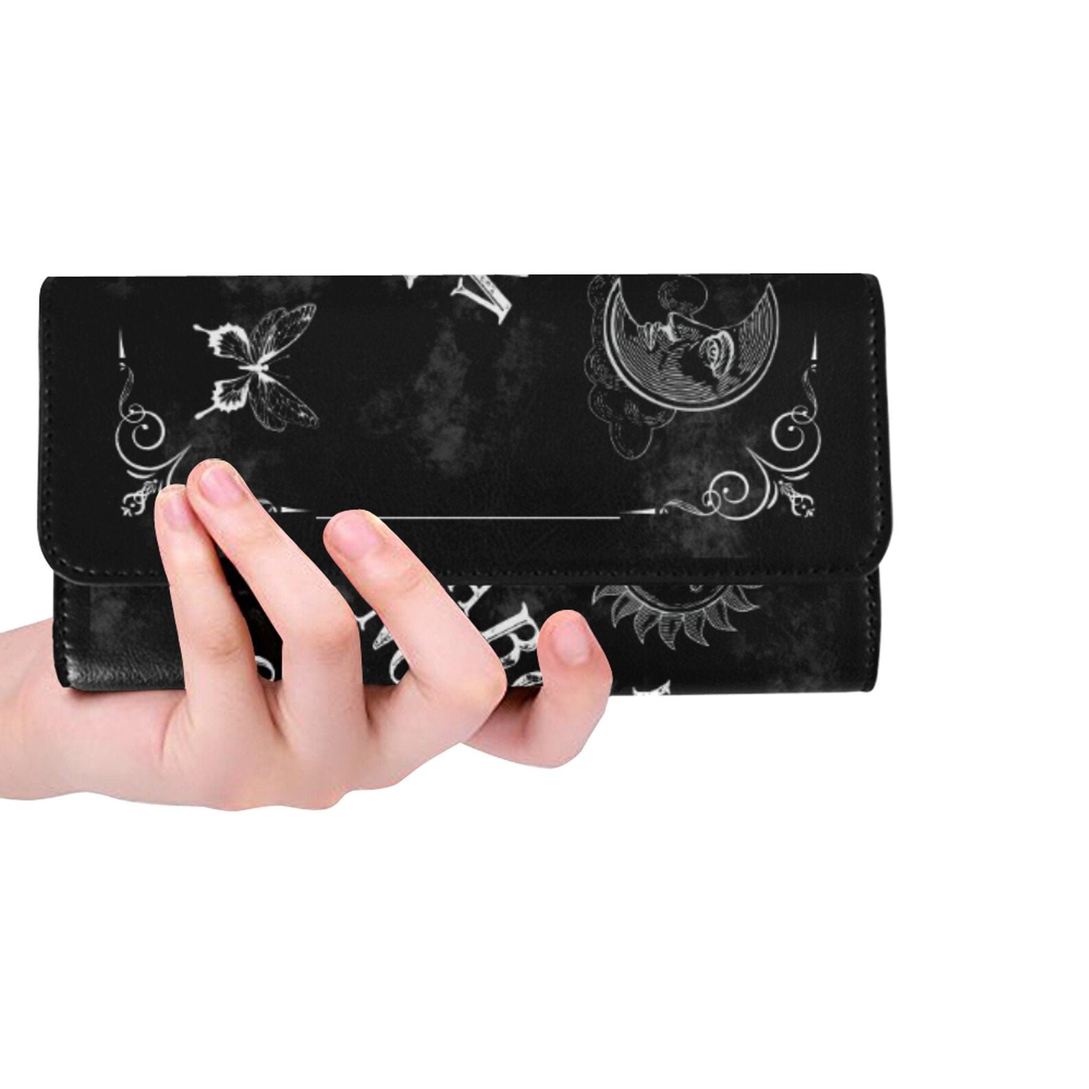 Goth Wallet Witch Purse Witch Wallet Witchcraft Black Etsy