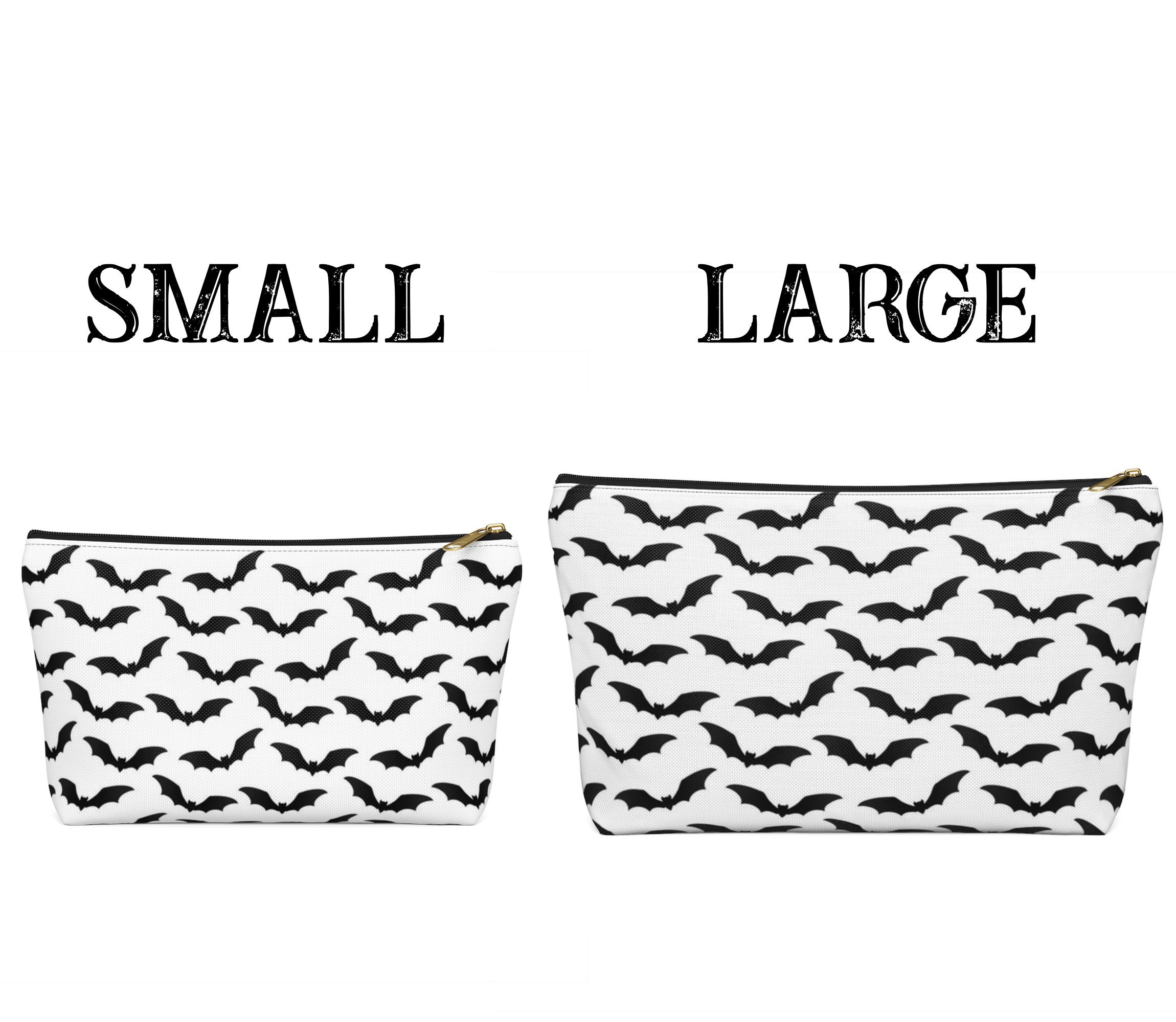 Goth Makeup Bag Bat Makeup Bag Gothic Accessory Pouch With Etsy