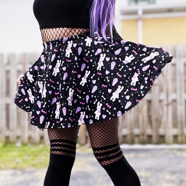 Pastel Goth Skirt Etsy