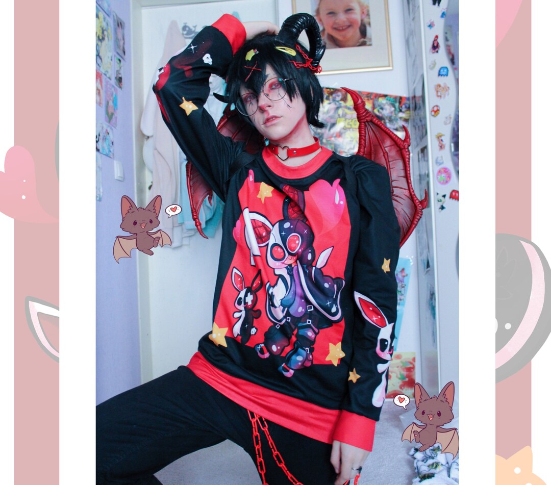 Pastel Goth Sweatshirt A Perfect Blend of Yume Kawaii Clothing and