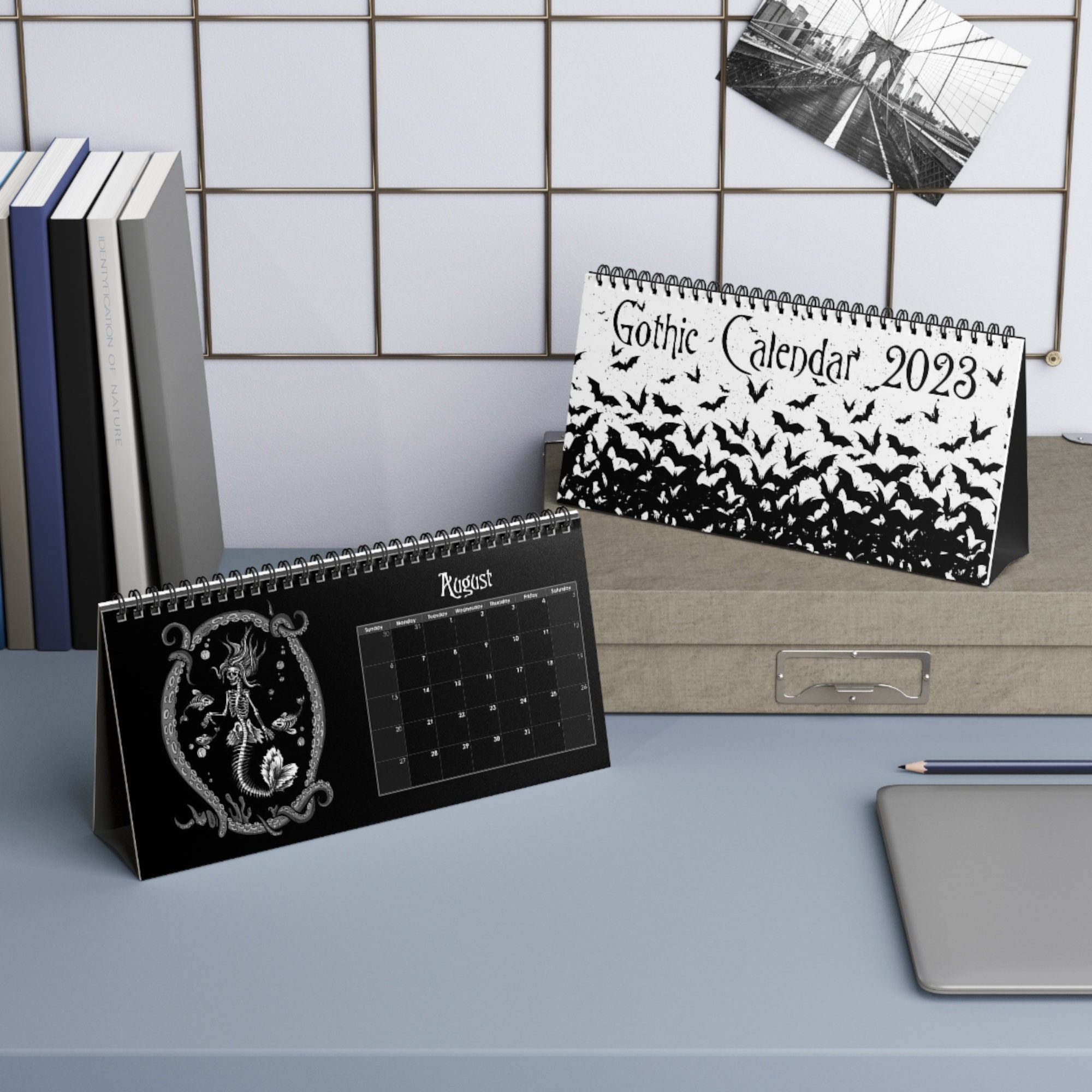 2022 Calendar Gothic Art Wall Calendar Creative Calendar Office