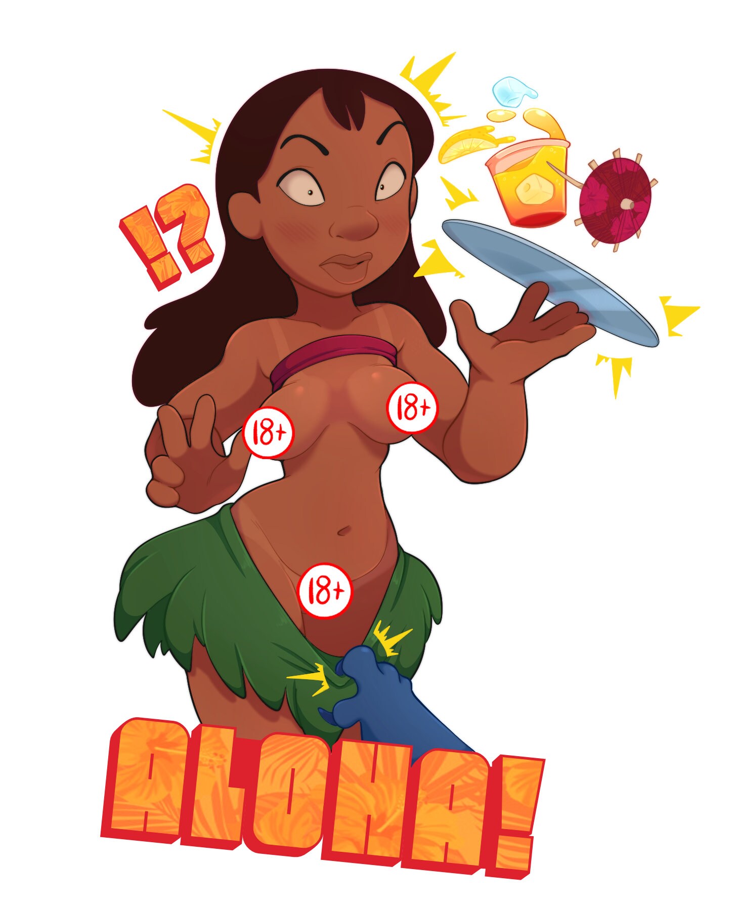 Nani Pelekai NSFW Aloha Sticker Lilo and Stitch - Etsy