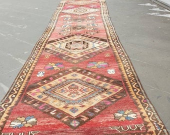 Oriental Runner Turkish Runner Rug Vintage Runner Rug EBM54 Oushak Runner 2.8x11.4 ft Hallway Runner Antique Rug Anatolian Runner Oriental Runner Turkish Runner Rug Vintage Runner Rug EBM54 Oushak Runner 2.8x11.4 ft Hallway Runner Antique Rug Anatolian Runner