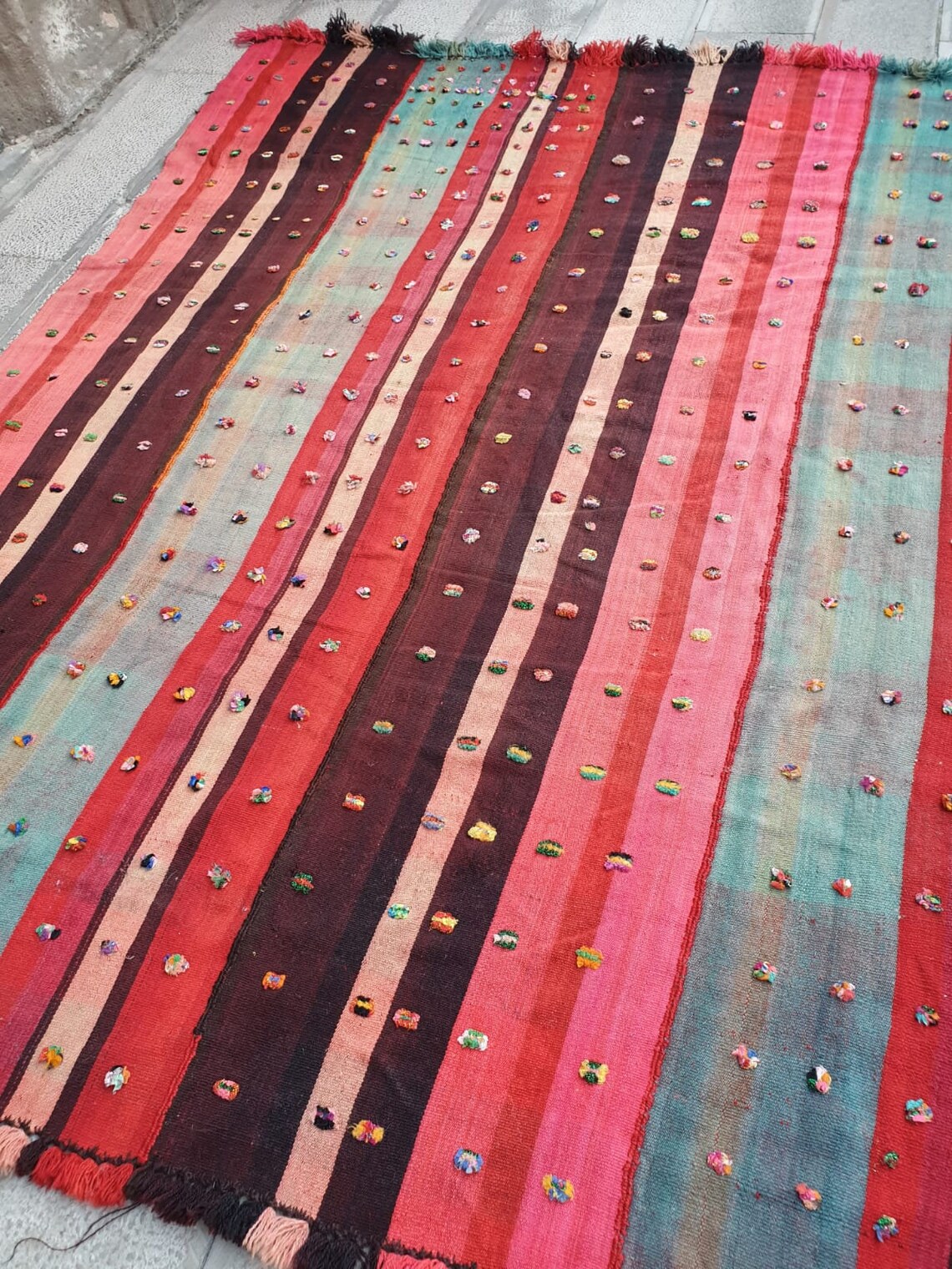 Area Kilim Vintage Kilim Turkish Kilim Tribal Kilim Etsy