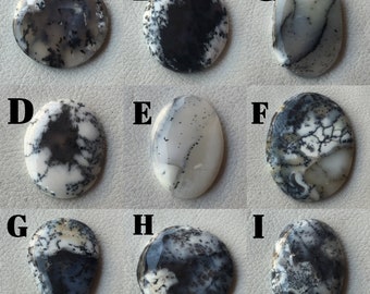 Top Quality Natural Australian Dendritic Opal Pear Shape Cabochon Loose Gemstone For Jewelry Making Size Size 33x22x5 mm 38 Ct.