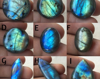 Cabochon de labradorite de qualité supérieure des deux côtés à polir à la main pour bijoux Cabochon de labradorite spectrolite, forme fantaisie de pierres précieuses Cod-15942