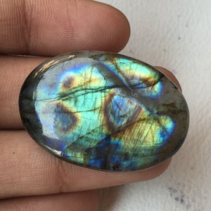 Top Quality Multi Flashy Labradorite Cabochon Gemstone Use For Jewelry Top Labradorite Cabochon Oval  Shape loose Gemstone Size 37x26x6 MM,