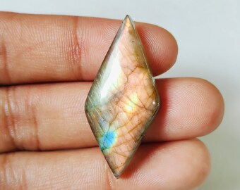 Best Flashy labradorite Smooth Cabochon Unique gemstone Both Side Polish Size 39x17x6 MM Fancy Shape Wonderful gemstone Gift For Jewelry