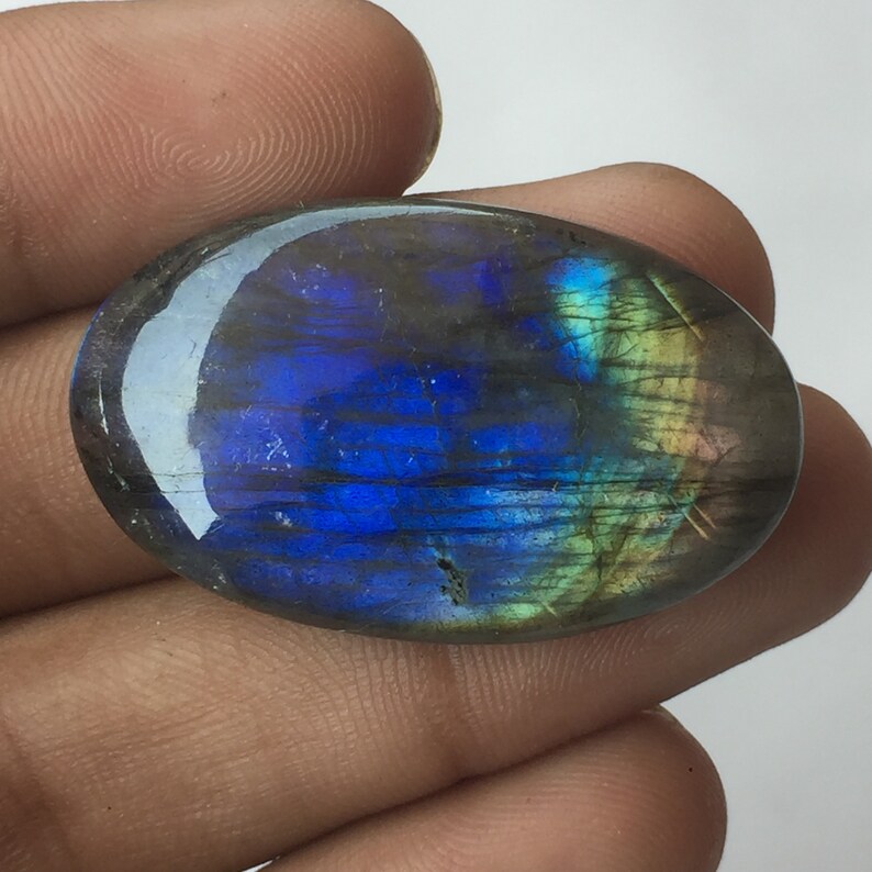 40x24x7 MM Unique Labradorite Cabochon Gemstone Natural Labradorite Loose Gemstone Use For Her Labradorite Cabochon Oval Shape