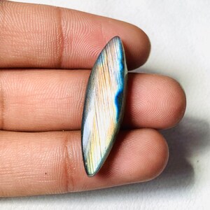 Gorgeous  Labradorite Cabochon Loose Gemstone Size 37x14x6 MM Marquise Shape Smooth Both Side Polish Natural Gemstone use For Pendant