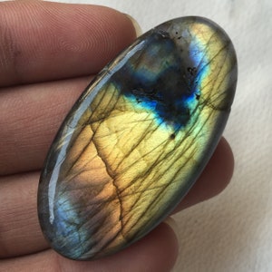 Ultimate Flashy Labradorite Cabochon Gemstone Use For Jewelry 100% Natural Labradorite Cabochon Oval Shape loose Gemstone Size- 54x28x7 MM