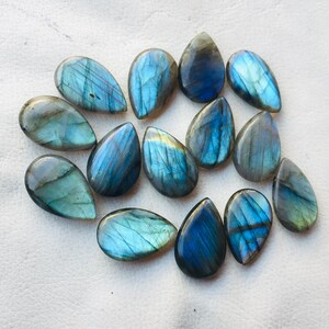 awesome Labradorite Cabochon Size 25x16x5 MM 4 Pieces Gemstone Labradorite Loose Stone Handmade Polish Wholesaler Labradorite