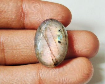 Awesome Flashy Labradorite Handmade Item Smooth Cabochon Loose Gemstone Natural Labradorite Size-24x17x6 MM Oval Shape Wholesaler Gemstone