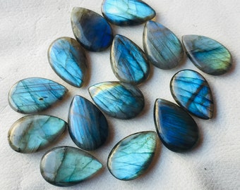 Top blue  Labradorite Cabochon Gemstone Size 25x16x5 MM 4 Pieces Labradorite Loose Stone Handmade Polish Wholesaler Labradorite