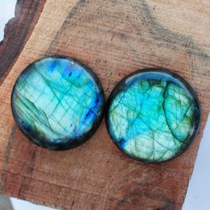 Labradorite Cabochon 38X38 MM Available In Many Stones Large Get 2 Pieces Labradorite Gemstone Blue Shine Labradorite Make Jewelry Hand Made