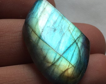 Labradorite Cabochon Gemstone Hand Made Polish Use For Jewelry Fancy Shape Size- 35x20x6 MM Beautiful Labradorite Cabochon