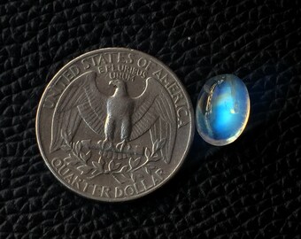 Top Quality Rainbow Moonstone Loose Gemstone Size 11x8x4 MM Excellent Full Blue Flashy Rainbow Moonstone Use For Ring Top Rainbow Moonstone