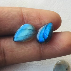 Gorgeous Labradorite Cabochon Gemstone Size 14x10x4 MM 13 Pieces Labradorite Loose Stone Handmade Polish Wholesaler Gemstone