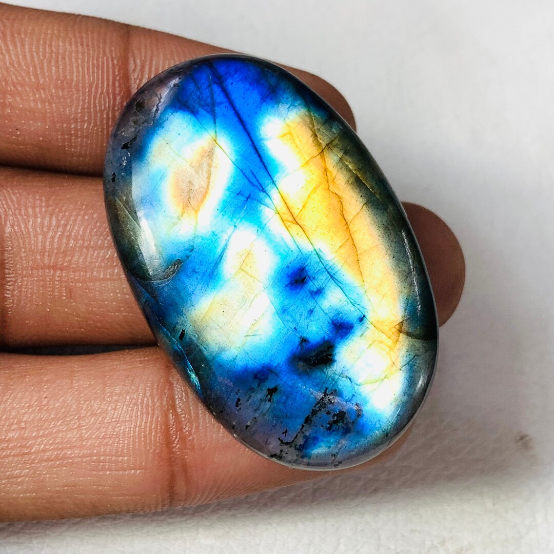 究極のマルチフラッシーラブラドライトカボションルースジェムストーン